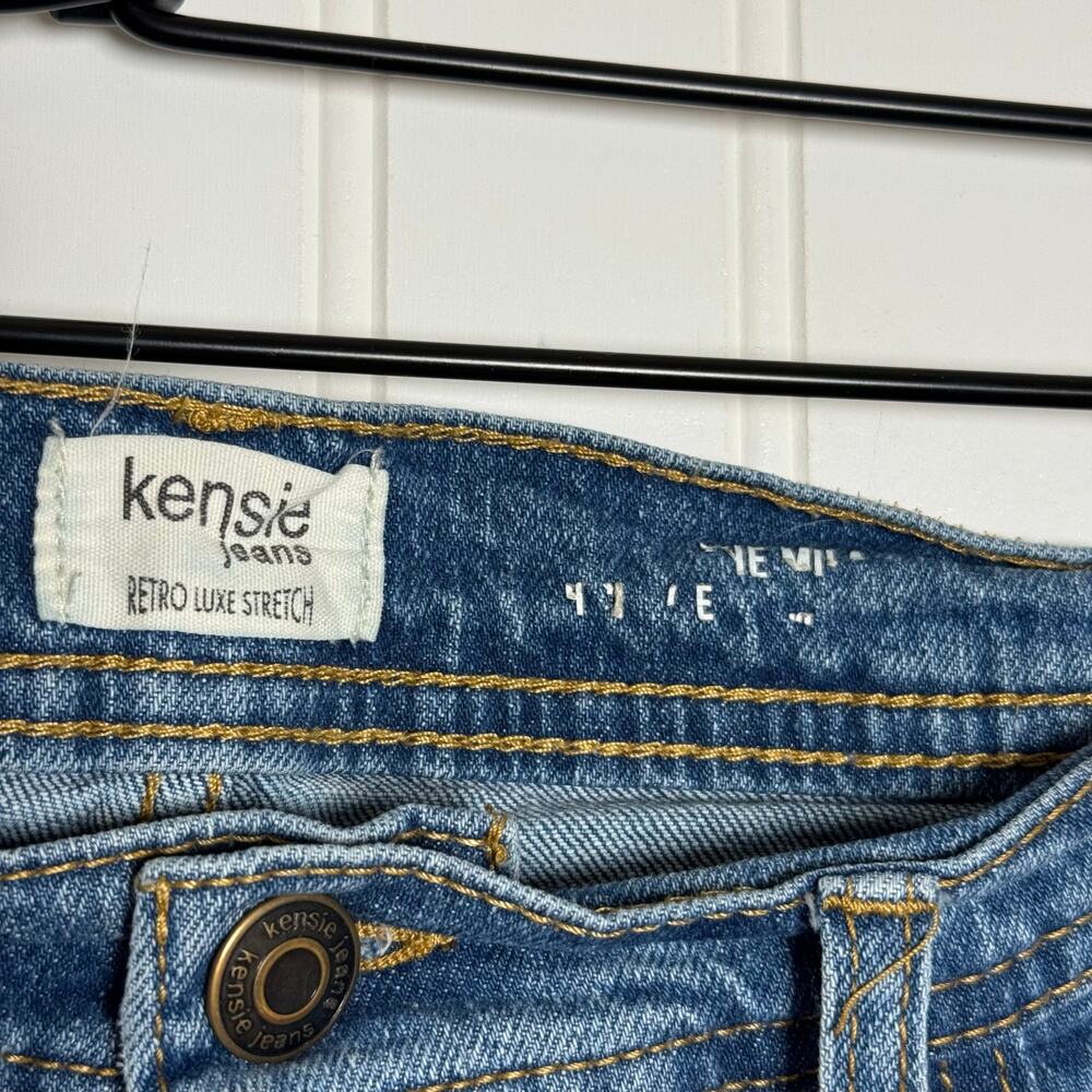 Kensie The Mila High-Rise Relaxed Straight Leg Denim Jeans Women’s Size 12 - Picture 4 of 11